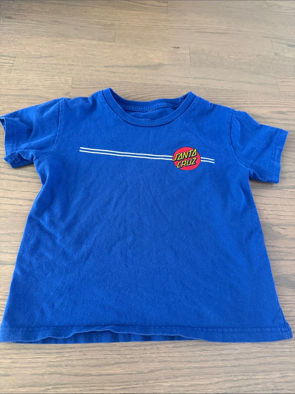 Santa Cruz Skateboards Royal Blue Tee with Red Logo